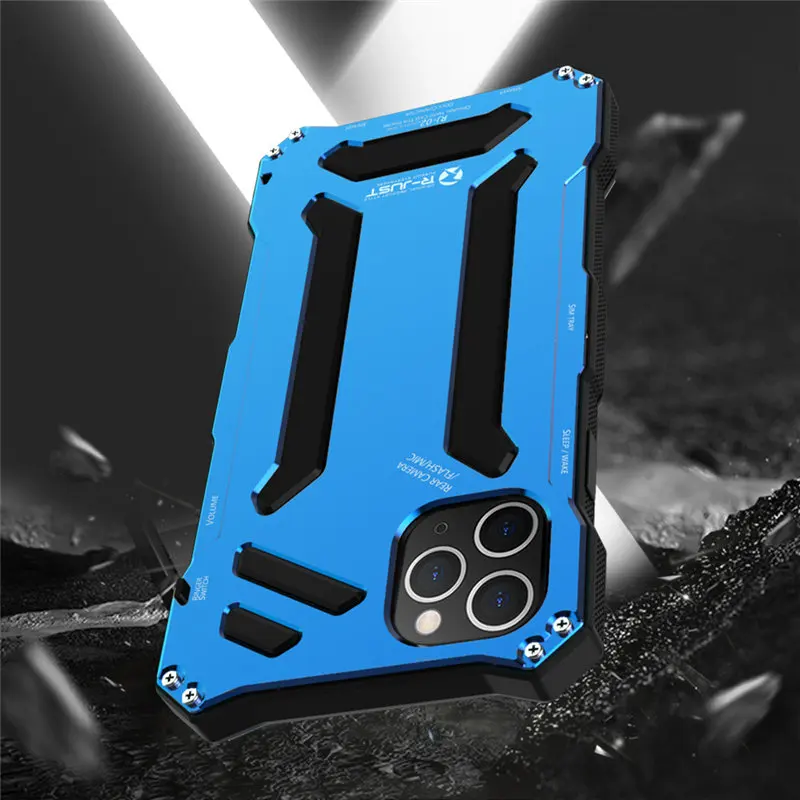 

Dropshipping Armor Aluminum Metal Cover Case For IPhone11 11 Pro Max 11 Pro Phone Cases Gundam Life Waterproof Shockproof