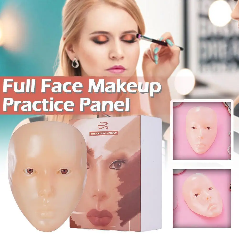 

5D Face Tattoo Training Head Silicone Head For Permanent Makeup Practice Lip Eyebrow Tattoo Skin Mannequin Beginner Permane D2Z6