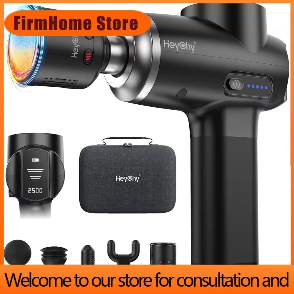 Фото Массажер для глубоких тканей FirmHome Store с функцией тепловой/холодной терапии, портативный массажер для мышц для снятия боли, подходит для спортсменов №1