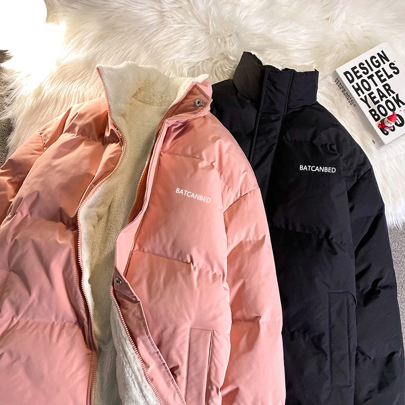 

Unisex Oversized Cotton Coats Women Fashion Streetwear Female Casual Fleece Thicken Winter Jacket 2022 Lover's Men's Clothing