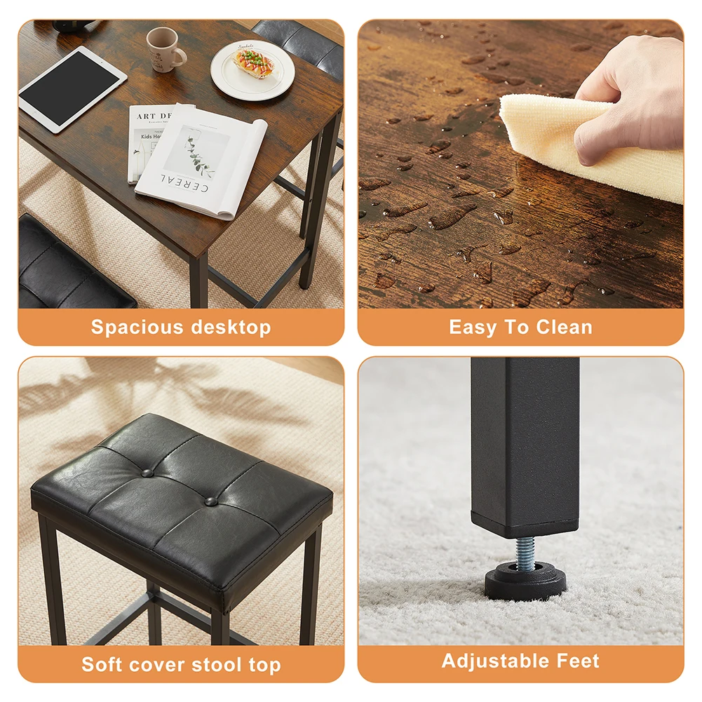 Обеденный стол набор из 5 предметов для паба высокого обеденного стола в