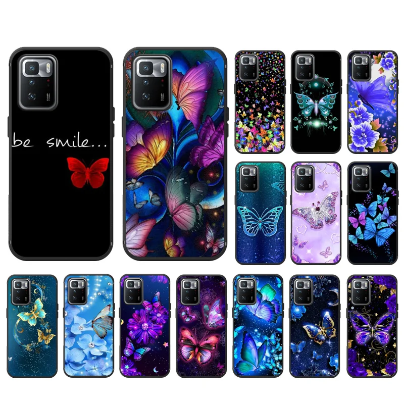 

Butterfly Phone Case for Xiaomi Mi 11T 11lite 11T pro Poco X3 Pro Redmi Note8 Note10 Note9 Pro Note 11Redmi 10 9 9C