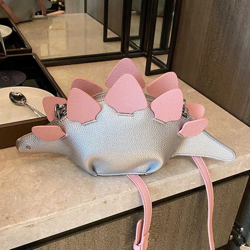 

Cartoon Cute Handbag for Girls 2023 New Funny Leather Shoulder Bag with Animal Print Fashion Party Creative Small Women's Bag