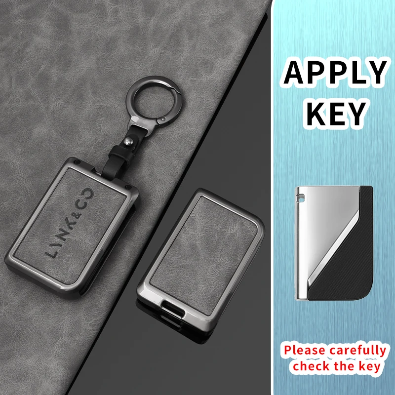 Чехол для дистанционного ключа из цинкового сплава, защитный чехол-держатель для LYNK & CO 05 01 02 03 06, автомобильный брелок, аксессуар без ключа