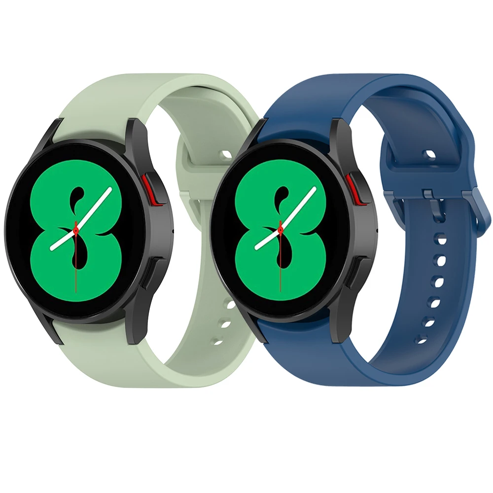 

Ремешок силиконовый для Samsung Galaxy Watch 4 classic 46 мм, сменный спортивный браслет для Galaxy Watch 4 44 мм 40 мм, пряжка 1:1