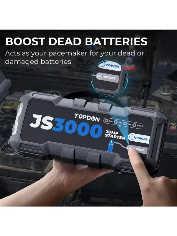 TOPDON Js3000 Jumpstarter 12 В Jump Starter 3000 К А Автомобильный Start Пик