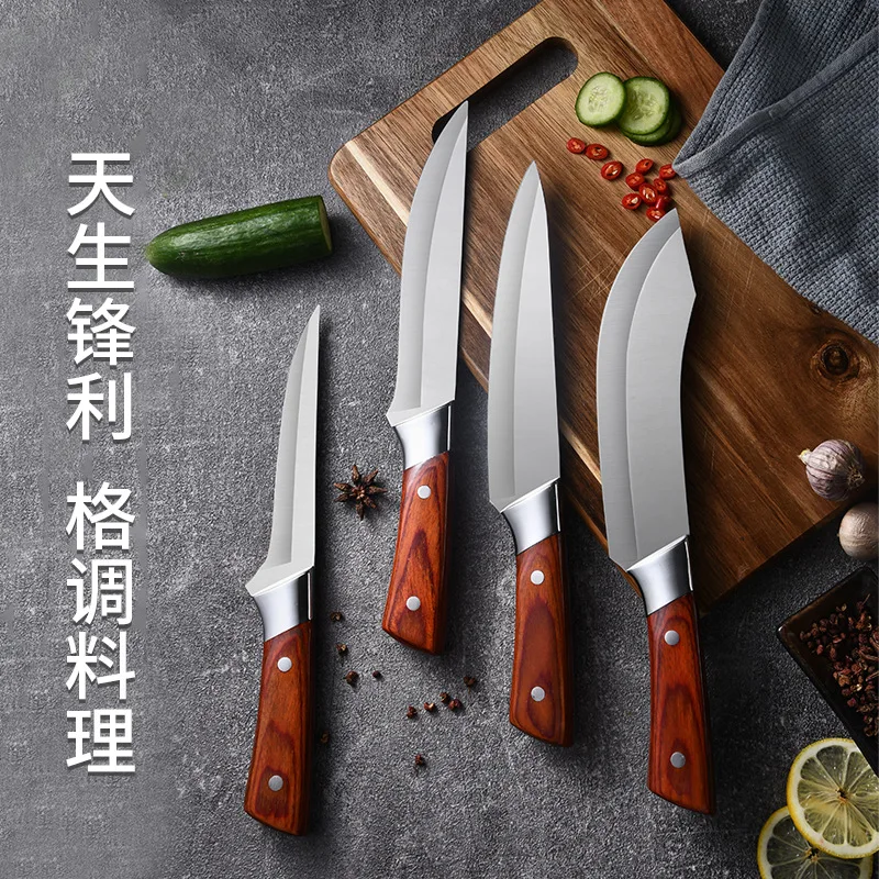 

1PC Stainless Steel Bone Cutting Blade Sharp Meat Cutting Knife Peeling Pig Killing Knife Hunting Knife K14