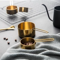 rose gold stainless steel tea coffee measuring cups measuring spoons set bread dessert kitchen accessories baking tool coffee