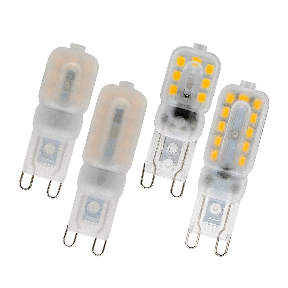 

50Pcs G9 LED Light Dimmable AC 220V bulb SMD 2835 Spotlight For Chandelier Replace Halogen Lamp Home Lighting Energy Saving Bu