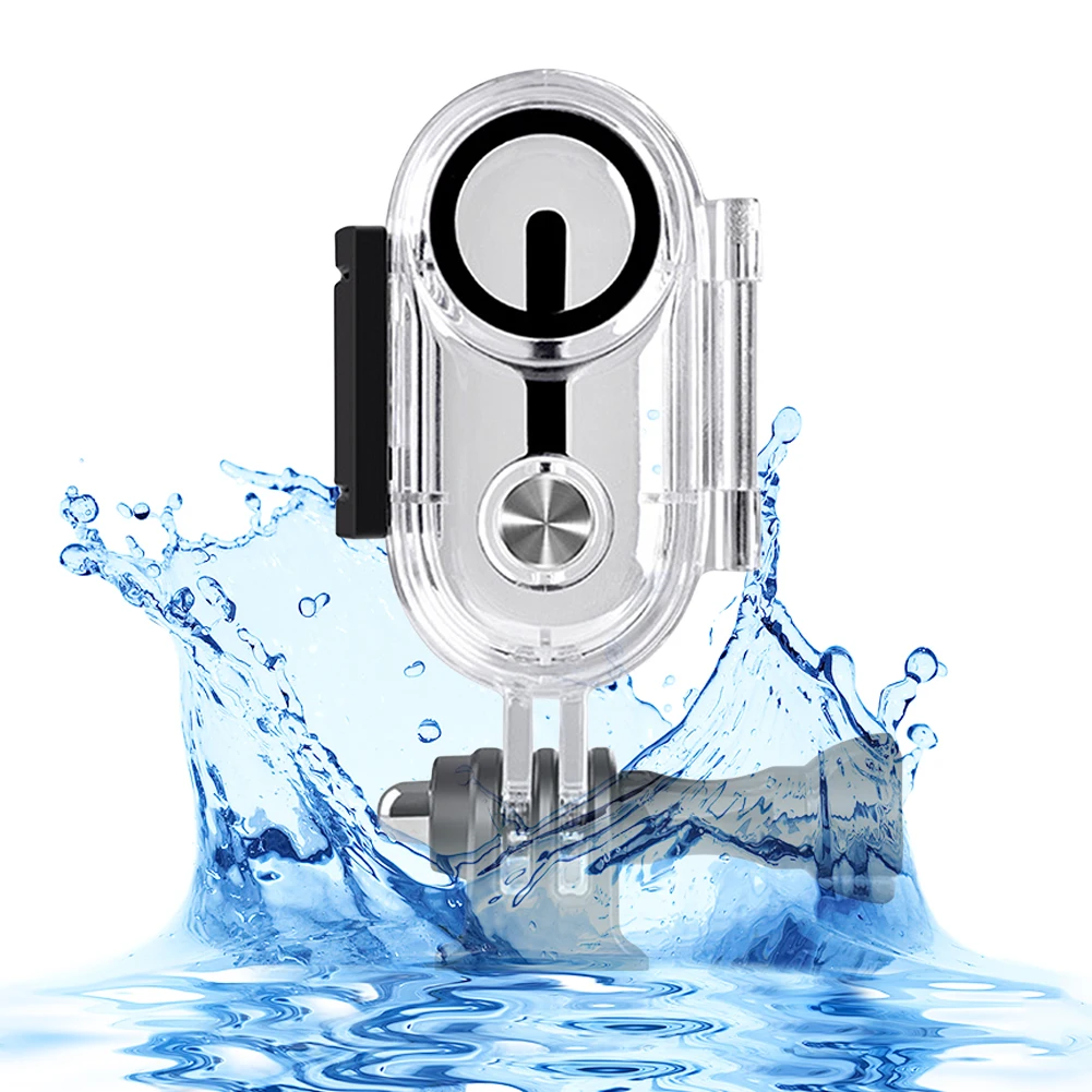 

40m Waterproof Shell for Insta360 Go 3 Action Camera Diving Case Buckle Design Clear Camera Protective Case for Insta360 Go3