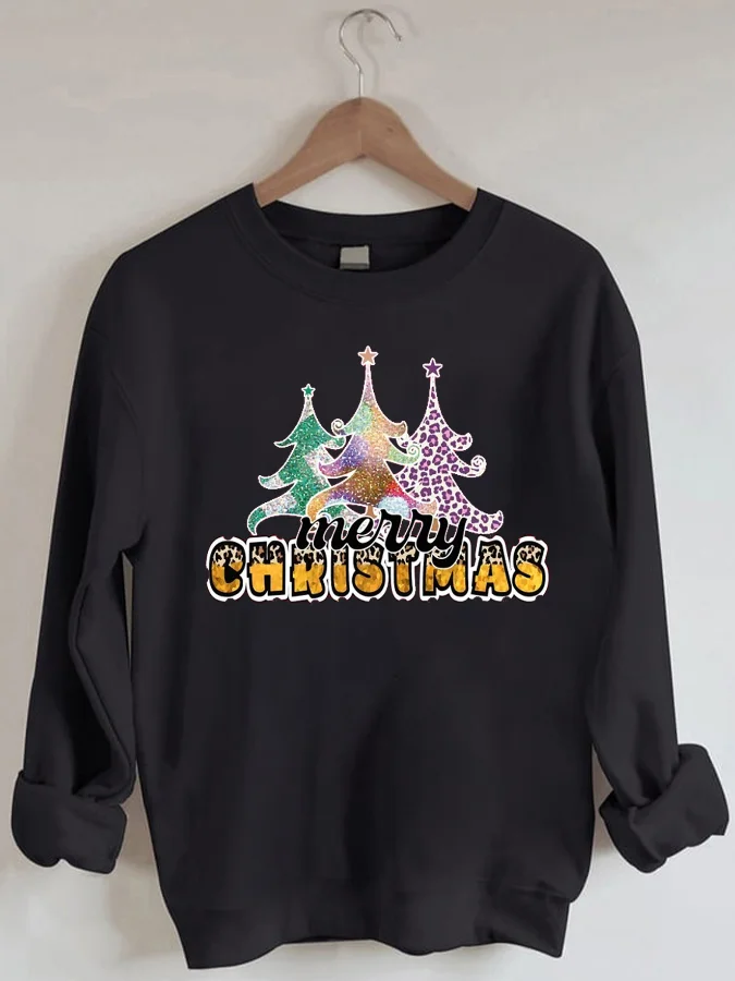 

Christmas Tree Casual Crew Neck Sweatshirt