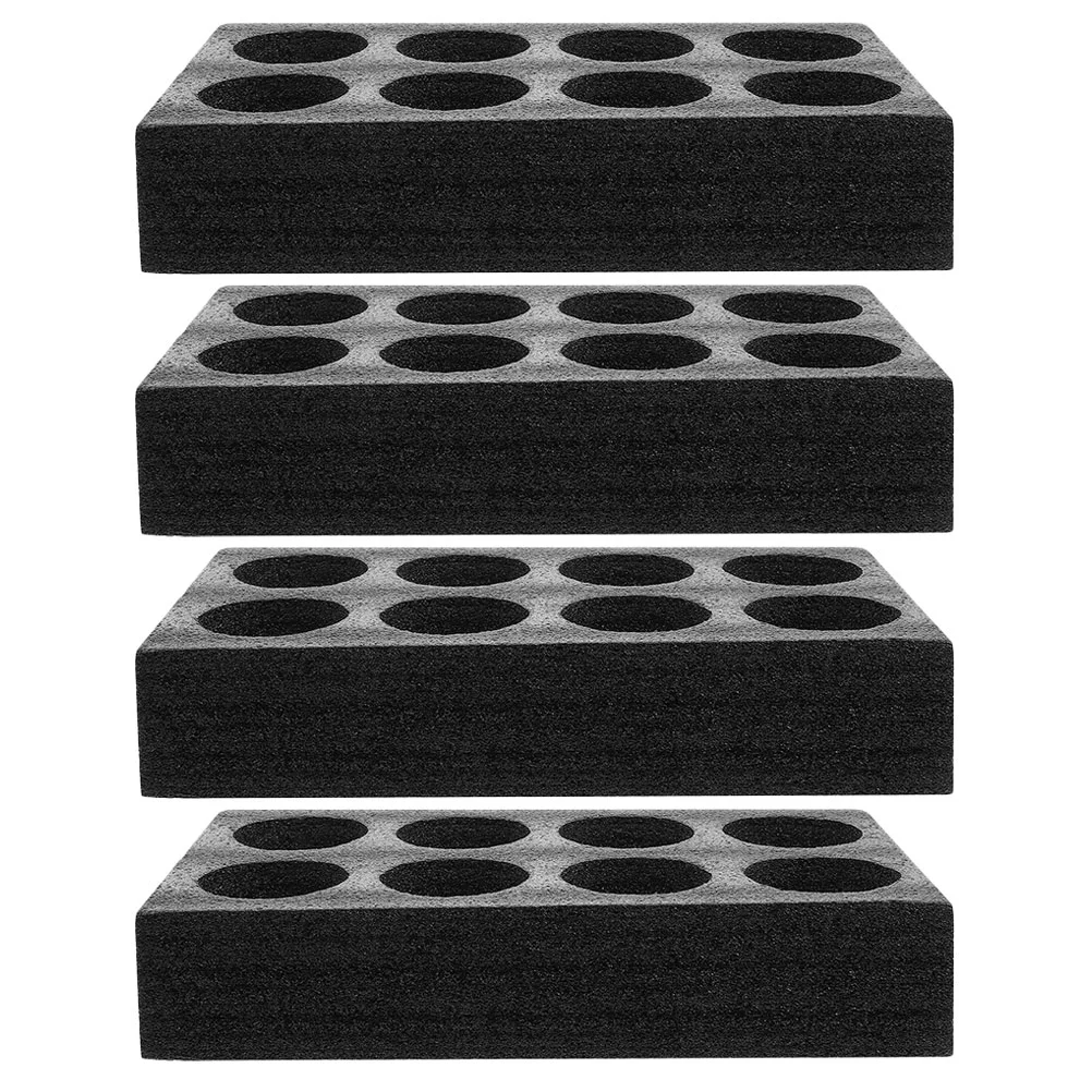 

4pcs Takeout Drink Delivery Foam 8-hole Drink Carrier Tray Beverage Carrier Tray Packing Cup Tray