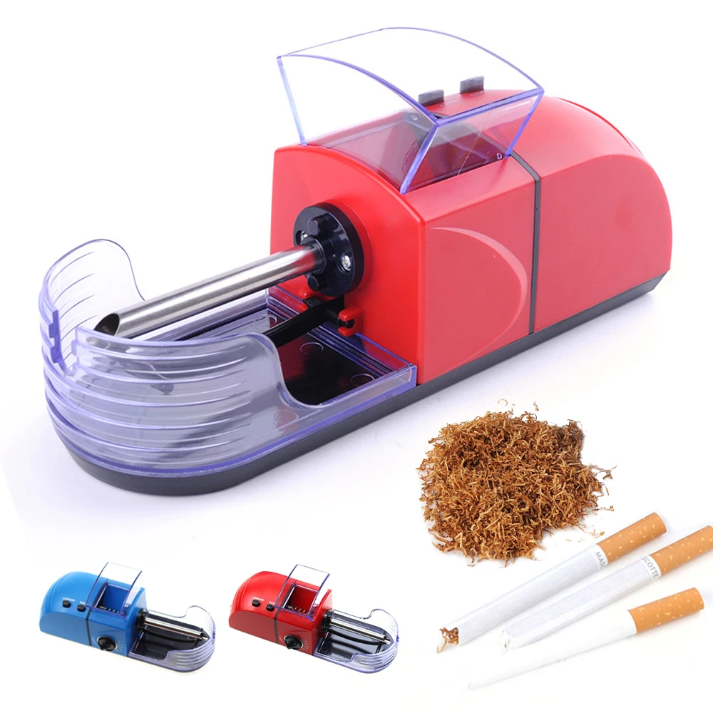 

Household Fully Automatic Cigarette Puller Roller Gadgets for Men Tobacco Filler DIY Cigarette Rolling Machine EU Plug Men Gift