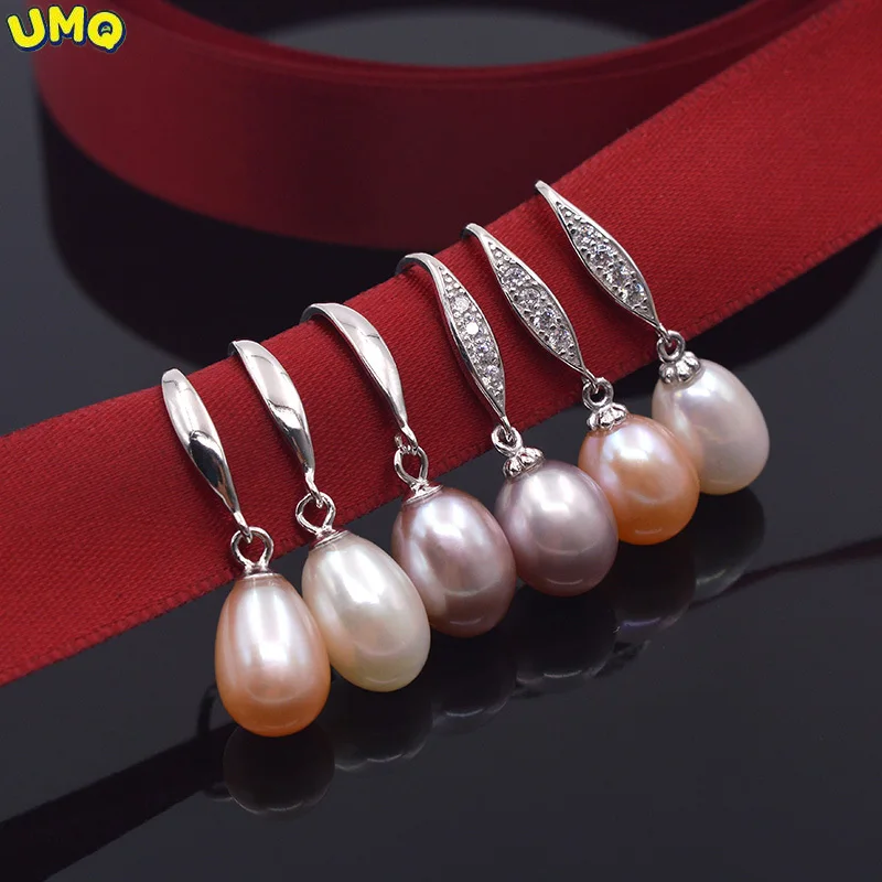 

Женские серебряные серьги-Крючки с бриллиантами