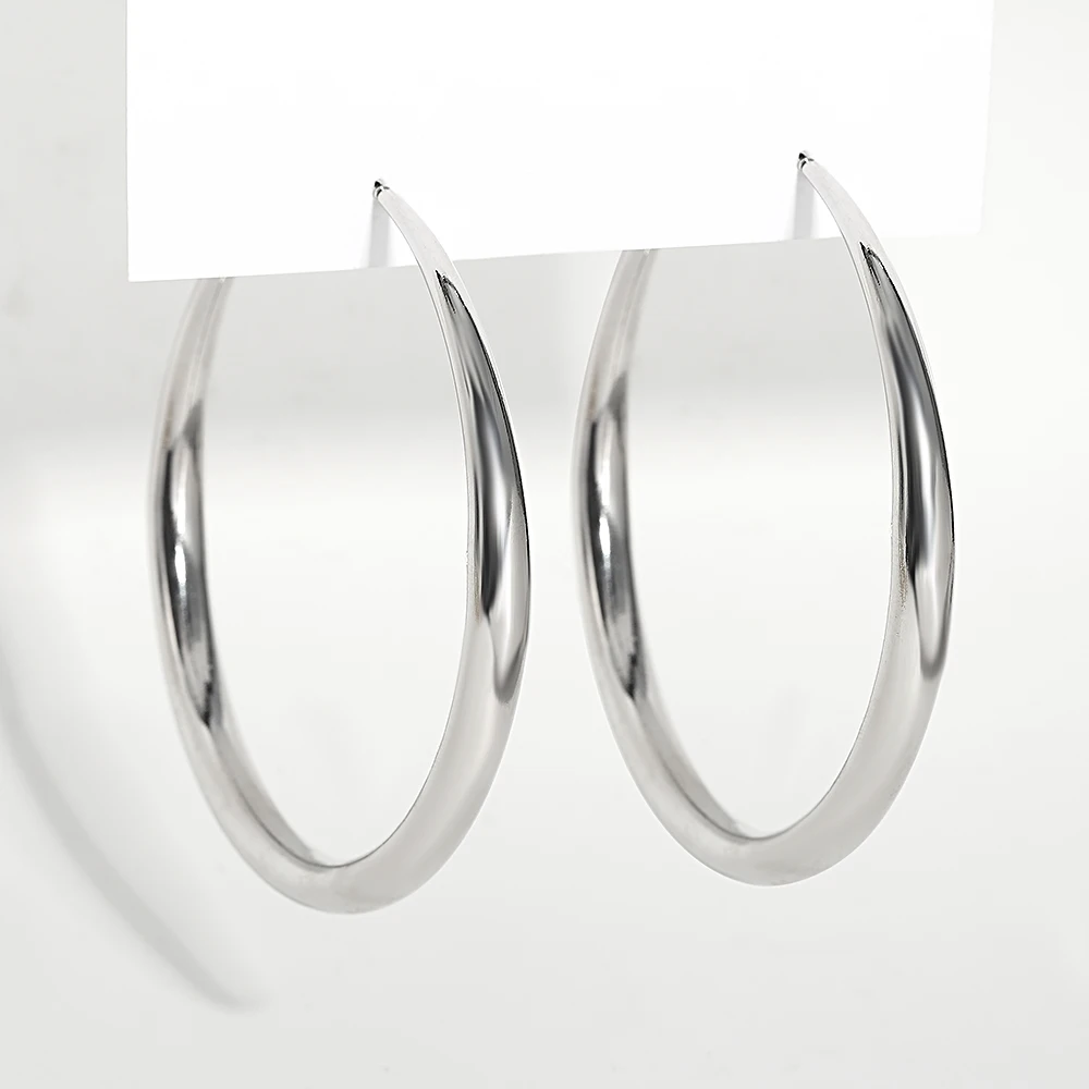 Крупные минималистичные серьги Greatera в виде звеньев для женщин золотистые