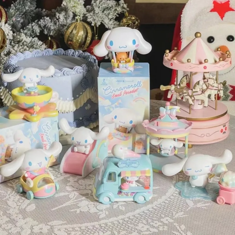 Новинка Sanrio мультфильм Cinnamoroll маленький рай серия фигурки кавайная Аниме