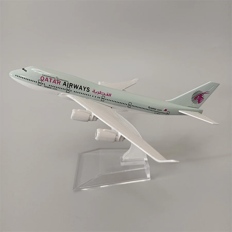 

16cm Air QATAR Airways B747 Airlines Airplane Model QATAR Boeing 747 Airways Alloy Metal Diecast Plane Model Aircraft Gifts