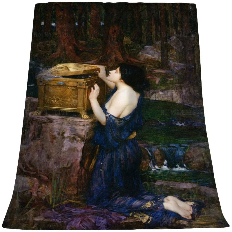 Фланелевое Одеяло Boreas And Oreithyia Lady Charlotte с изображением сказочной девушки для