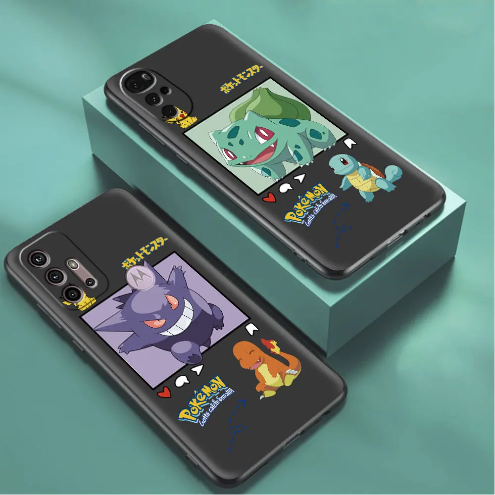 Милый чехол для телефона в виде покемона Motorola Edge 20 Pro G51 5G 30 Neo G22 One Fusion G31 G9 Power Cover