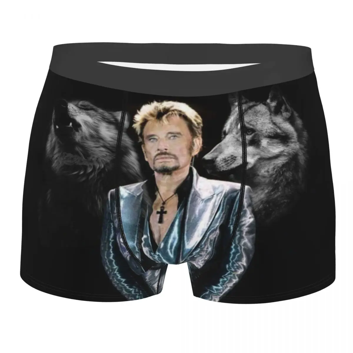 

Трусы-боксеры мужские мягкие, крутые, музыкальное нижнее белье Джонни Хелли Дэй певицы, шорты