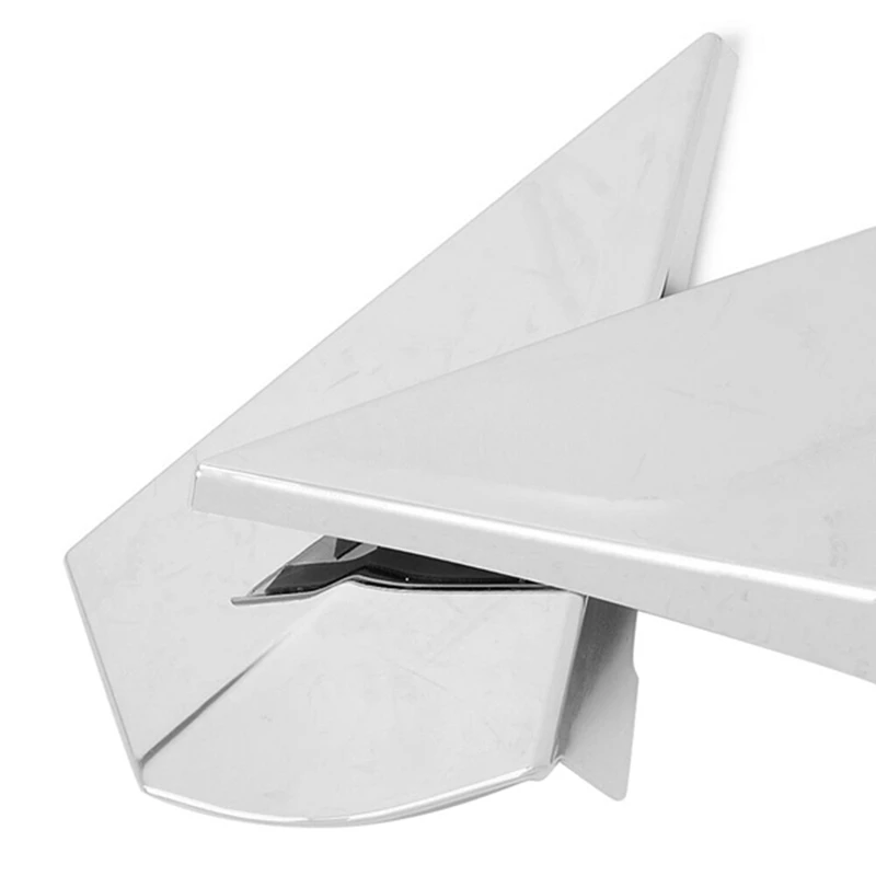 Автомобильный хромированный спойлер на дверь и окно заднего вида треугольная