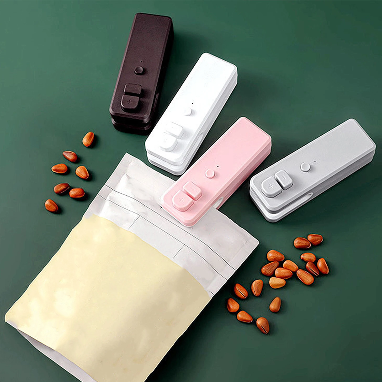 

Rechargeable Mini Heat Bag Sealing Machine Snacks Cookies Food Plastic Bag Closure Portable Sealer Packing Kitchen Accessories