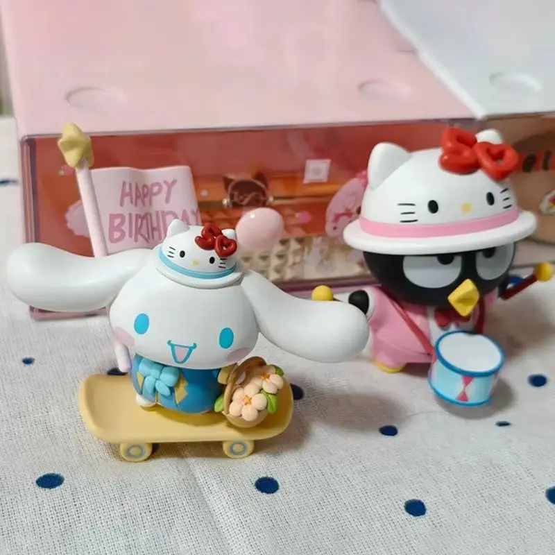 POPMART Hello Kitty серия 50-летия слепая коробка Pochacco Hangyodon Kuromi милая кукла экшн-фигурка