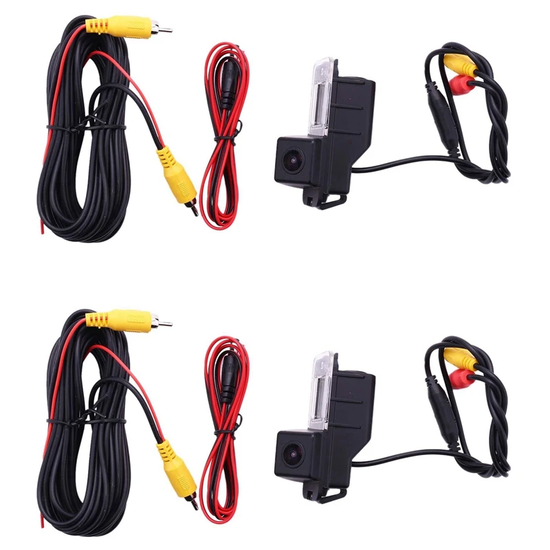 

2X Hd Car Reverse Rear View Backup Camera Parking Rear View Parking System For Vw Volkswagen Polo V (6R) / Golf 6 Vi