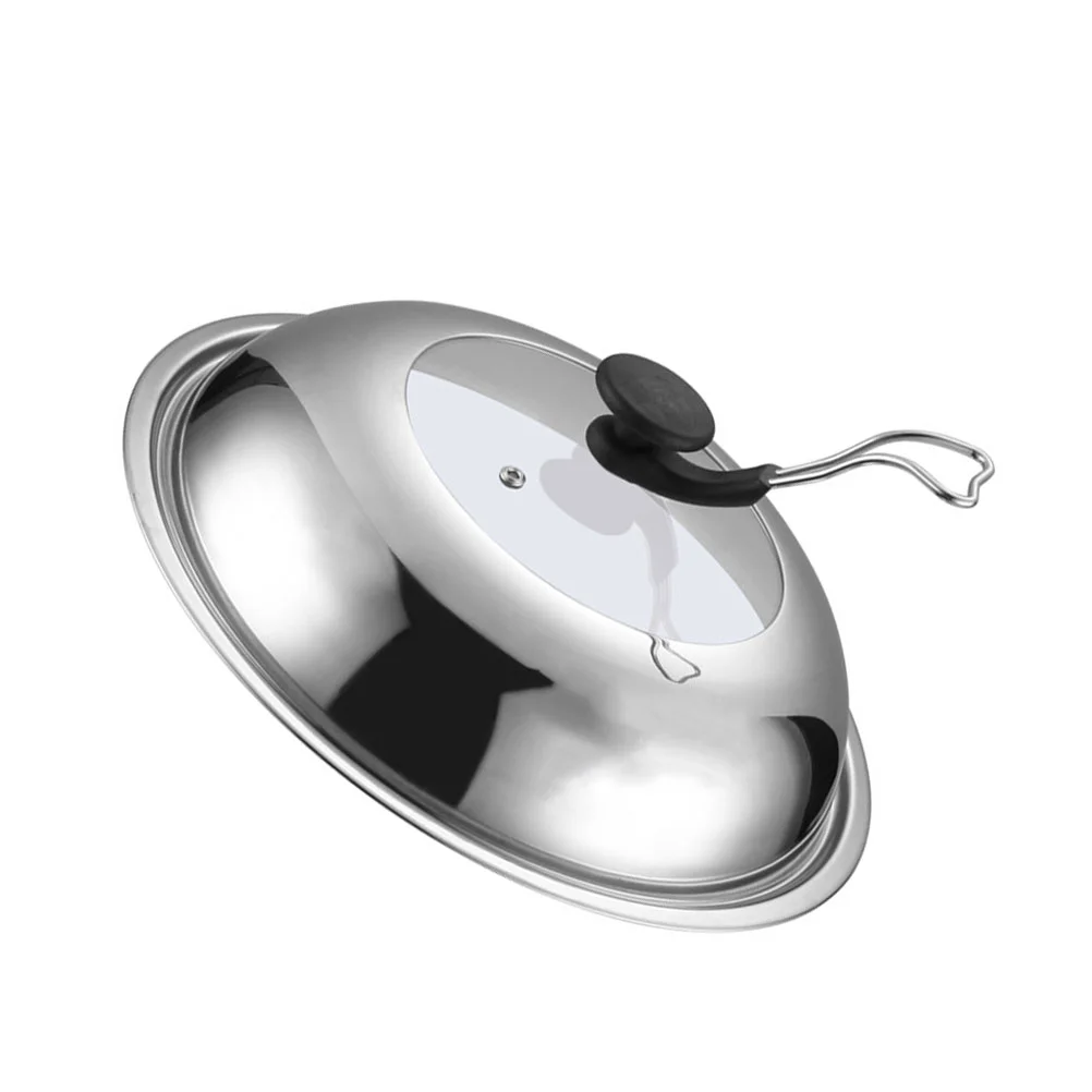 

Lid Cover Pan Pot Lids Steel Stainless Replacement Dome Frying Universal Round Skilletcookingbasting Cookware Inch 6 Melting