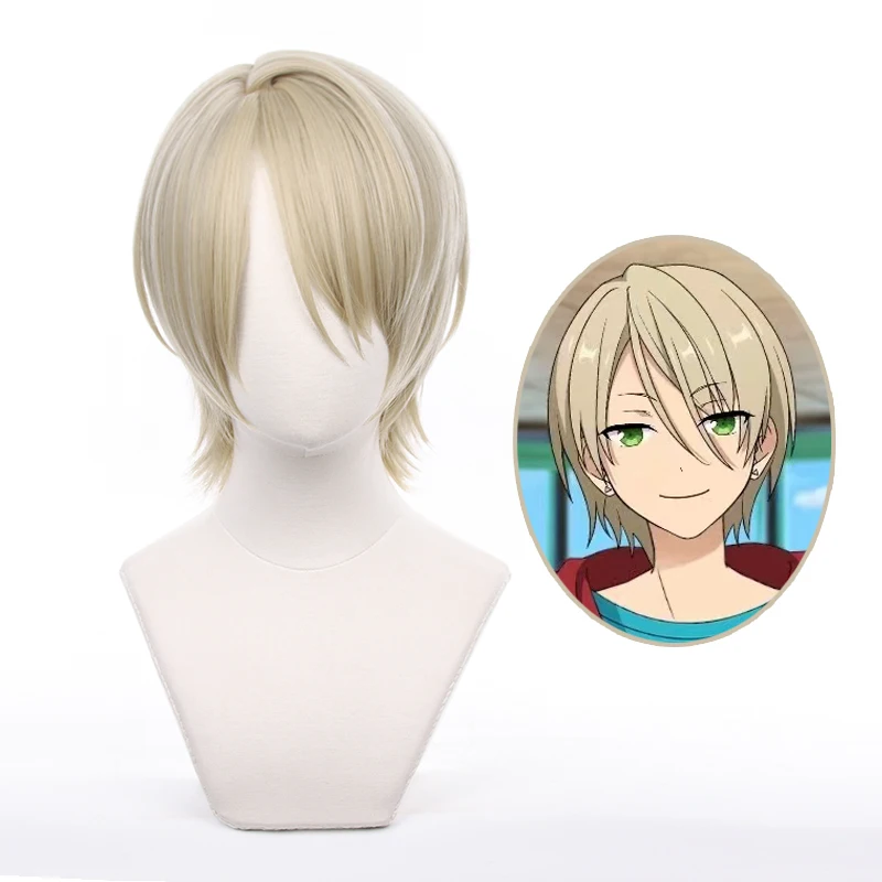 

Anime Ensemble Stars Cosplay Wig Shiratori Aira Short Wigs 35cm Linen Heat Resistant Role Play Synthetic Hair+Wigs Cap