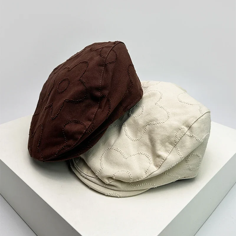 Новинка женские ретро шляпы с цветами и козырьком дышащие нишевые