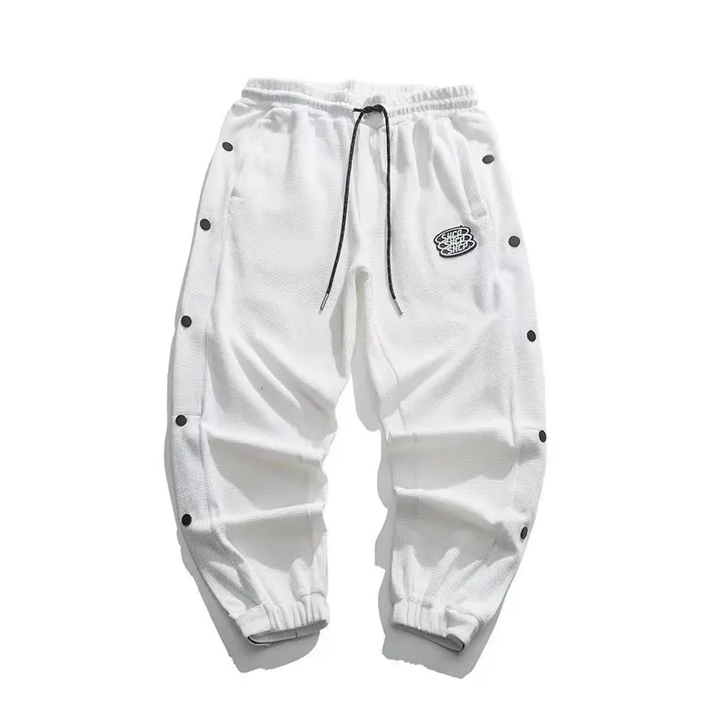 

Men Fashion Outdoor Streetwear Sweatpants Casual Loose Men Pants White Hip Hop Trousers Daily Men Attendance Wide Leg Pants