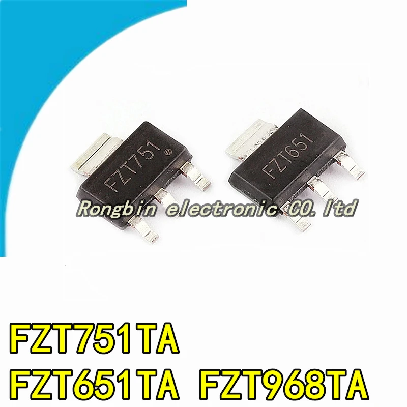 Новый Триод FZT751TA FZT651TA FZT968TA FZT751 FZT651 FZT968 SMD SOT-223, 20 шт.