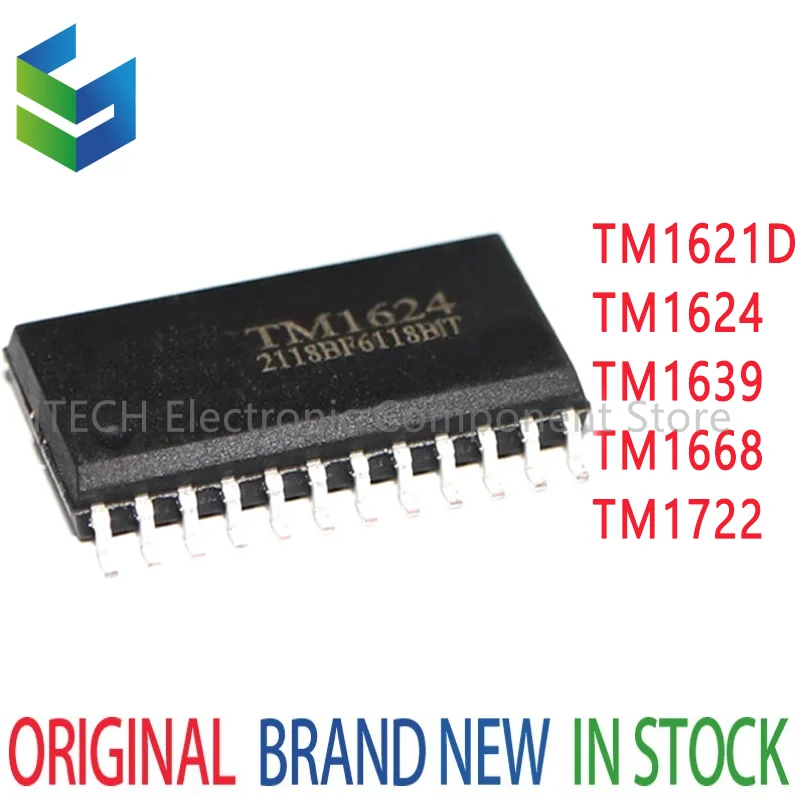 5 шт., новинка 100%, TM1621D, TM1624, TM1639, TM1668, SM1668, TM1722, SOP24