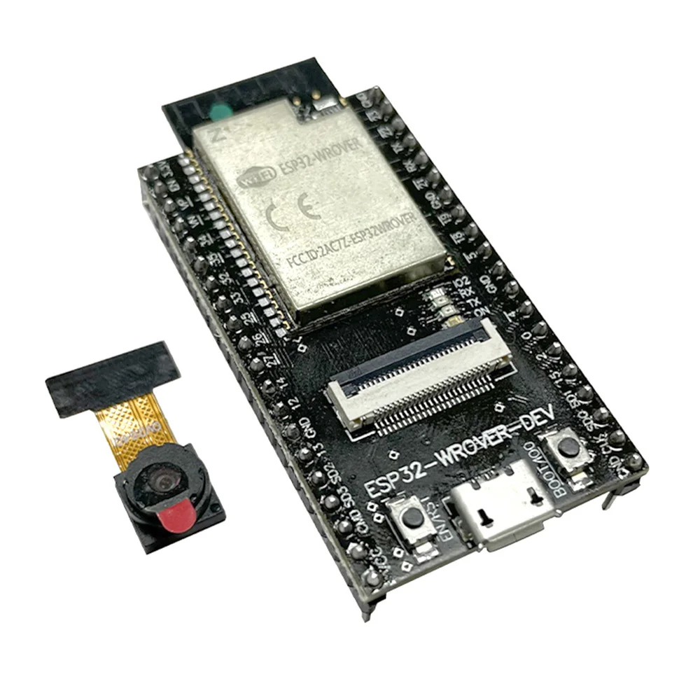 

ESP32-WROVER-DEV Development Board with OV2640 Camera Wi-Fi Bluetooth Module 240MHz ESP32-CAM Built-in 4MB FLASH UART Interface
