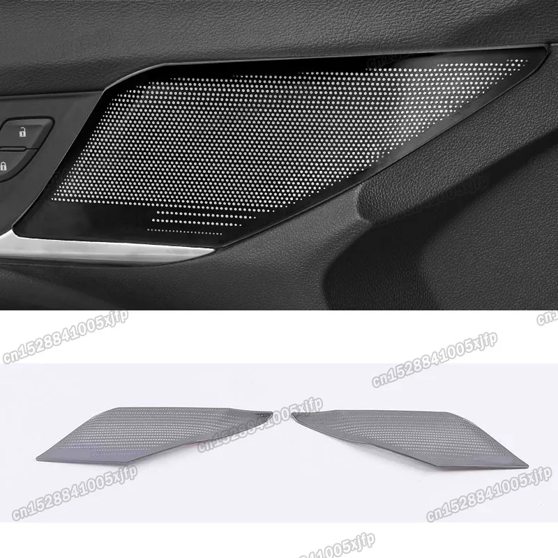 

stainless steel car front door handle speaker sound cover panel trims for cadillac ct4 2020 2021 2022 2023 accessories interior