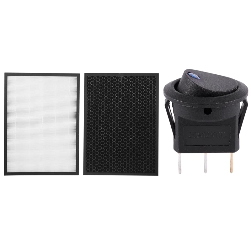 

12V LED Inverter Rocking Rocker Switch With For Sharp FU-A80A FU-A80A-W FZ-A80SFE Air Purifier HEPA And Active Filtrate