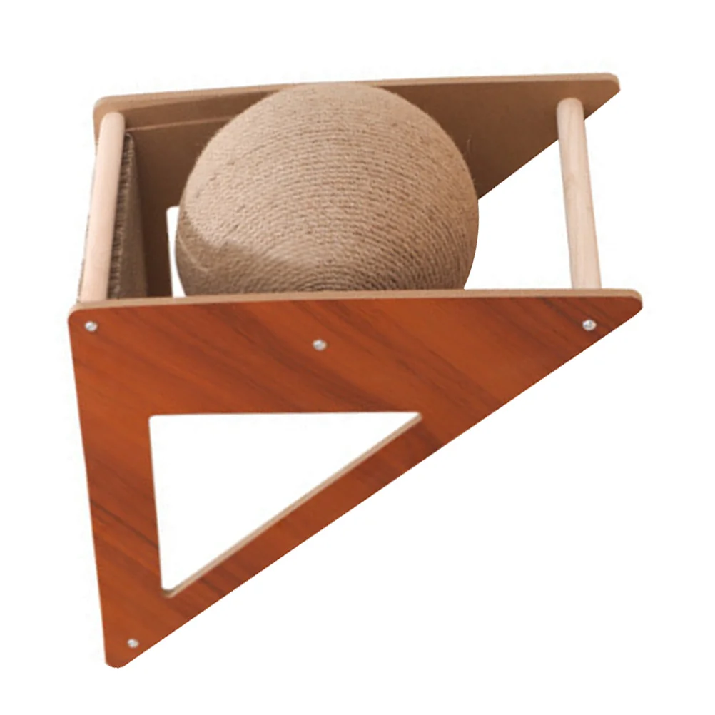 

Cat Scratcher Scratchingscratch Board Kitten Sisaltriangle Post Interactive Wood Tree Household Climbing Funny Stable Scratchers