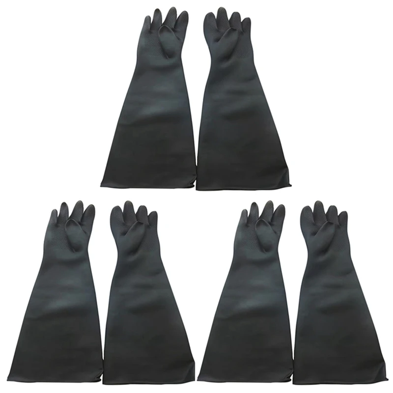 

RISE-3X Sand Blasting Gloves For Sandblast Cabinet Gloves 60X20cm