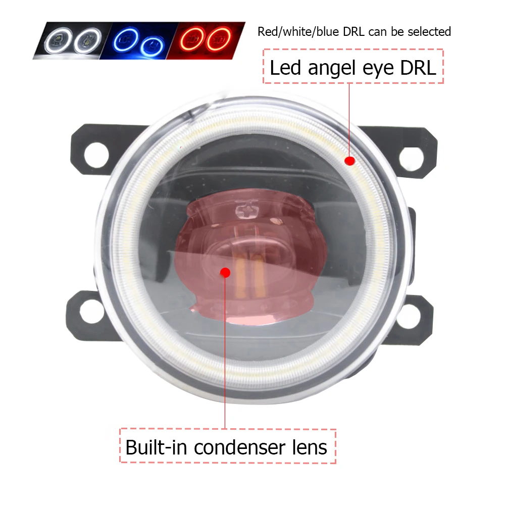 Фото Обновленные светодиодные противотуманные фары Angel Eye 30W DRL или галогенные противотуманные фары в сборе для Opel Vauxhall Vivaro B X82 2015 2016 2017 2018 2019 №2