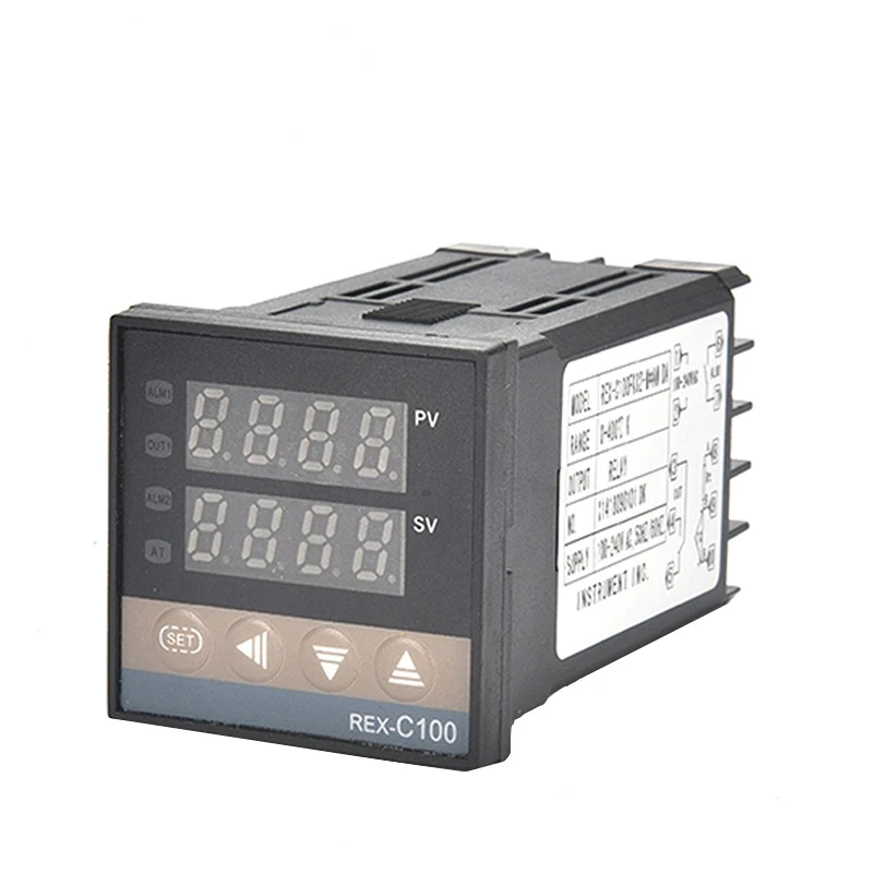 

48*48 REX-C100 K J PT100 Thermostat 400 degree 220V Digital Output Electronic PID Temperature Controller Universal Input