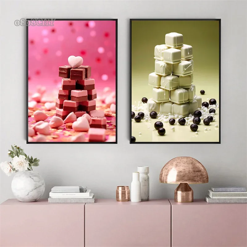 Картина на холсте с изображением шоколада