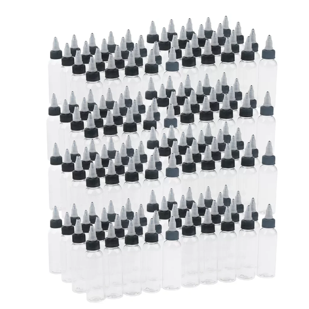 

160X 2OZ Squeeze Bottles Twist Cap Liquid Glue Applicator Arts Paints Dispenser