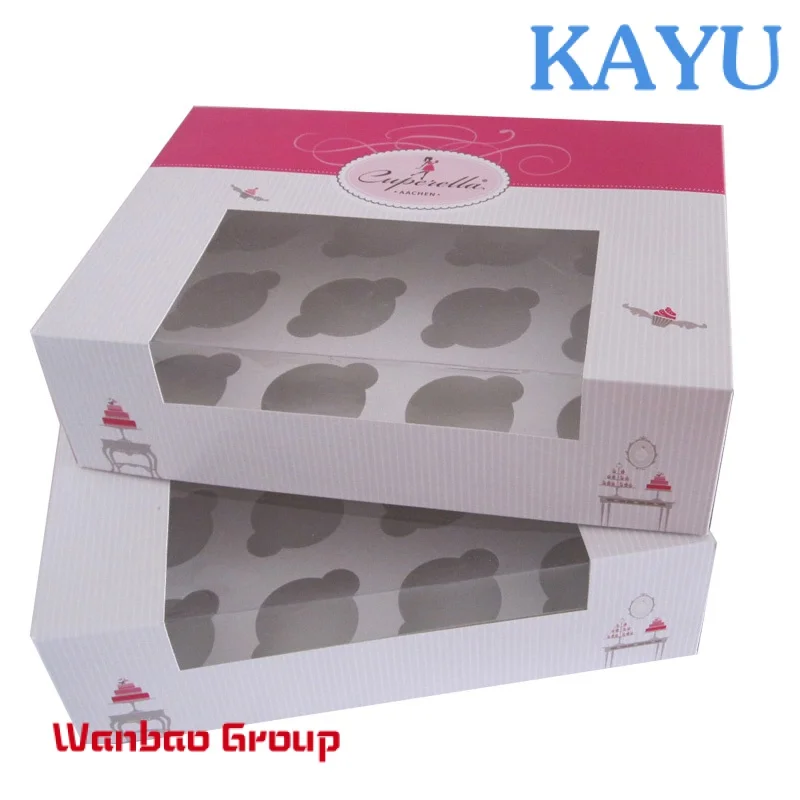 Custom cupcake boxes/ cake packaging design/ cupcake bakery boxes free samples