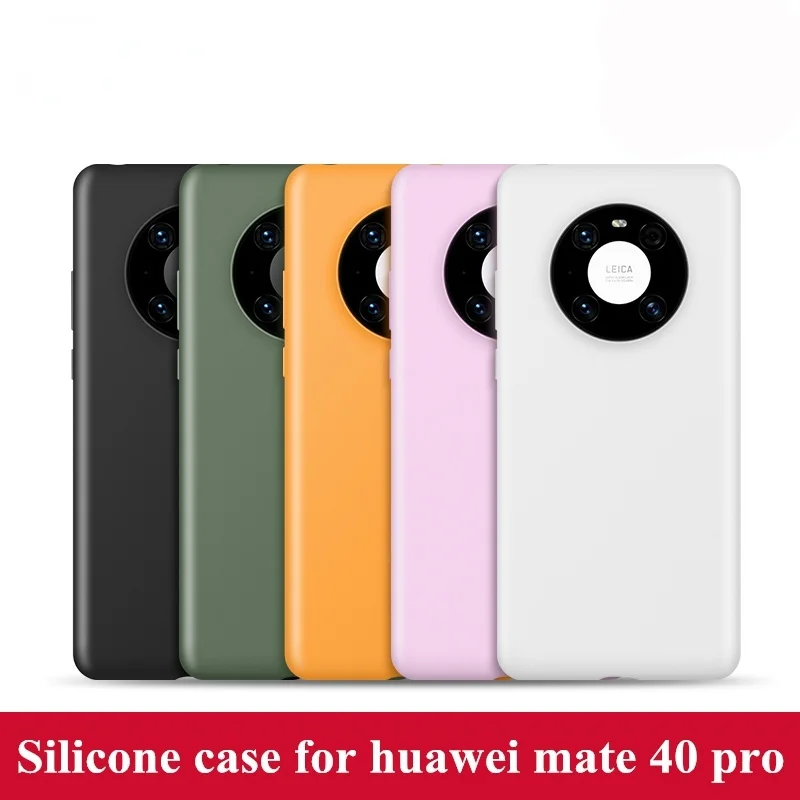 

Чехол для Huawei Mate 40 Pro, силиконовый чехол, роскошный чехол из жидкого силикона для Huawei Mate 40 Pro, защитный чехол