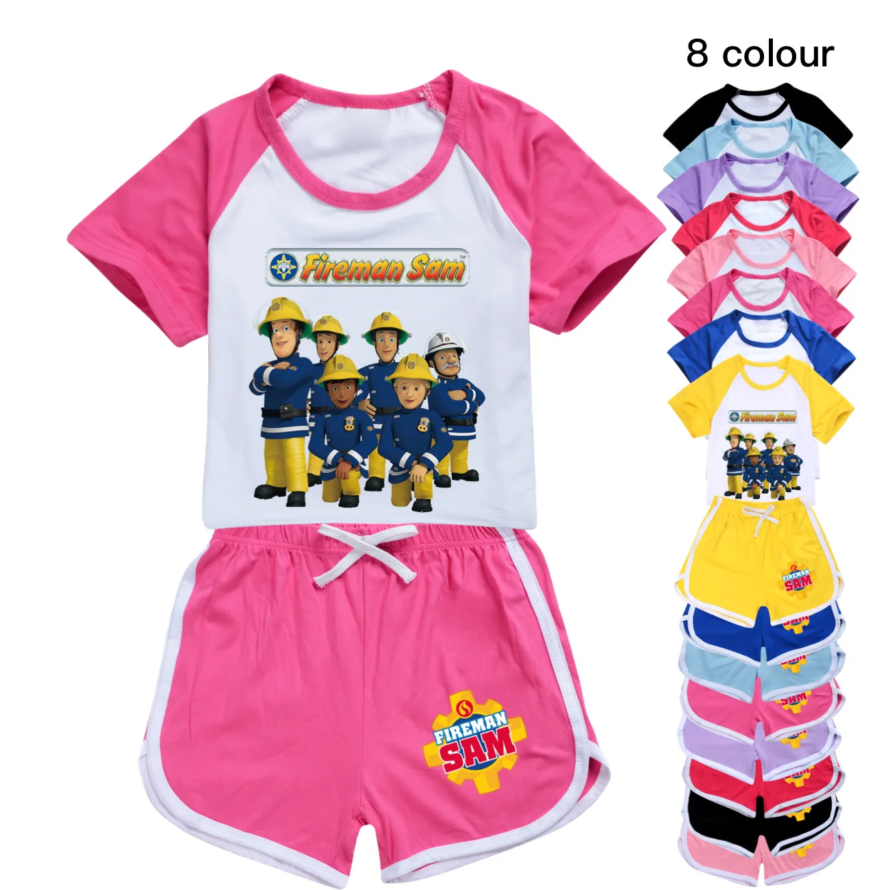Детская одежда FIREMAN SAM хлопковые спортивные костюмы футболки свитшот костюм с