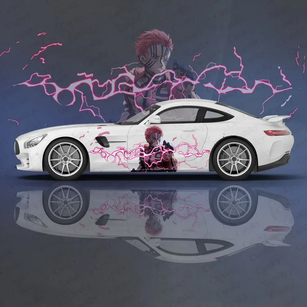 

Akaza аниме рассекающий демонов Автомобильная наклейка защитная пленка виниловая графическая оболочка аксессуары живопись Автомобильная наклейка