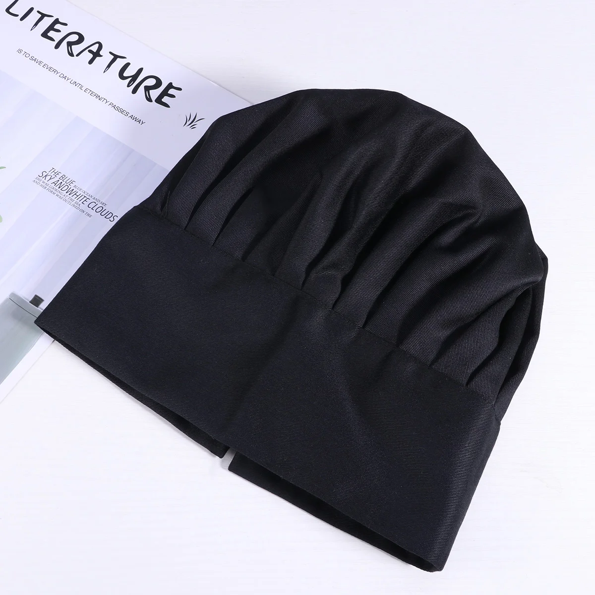 Грибной стиль Кухня Ресторан Шляпа Шеф-кухар (черный) Грибная шляпа шеф-повара