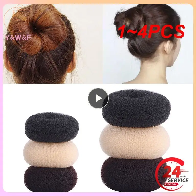 

1 ~ 4 шт M L черный/коричневый/цвета слоновой кости приспособление для пучка волос пончик мешки для волос шпилька для волос аксессуары для волос для женщин Стайлинг косички
