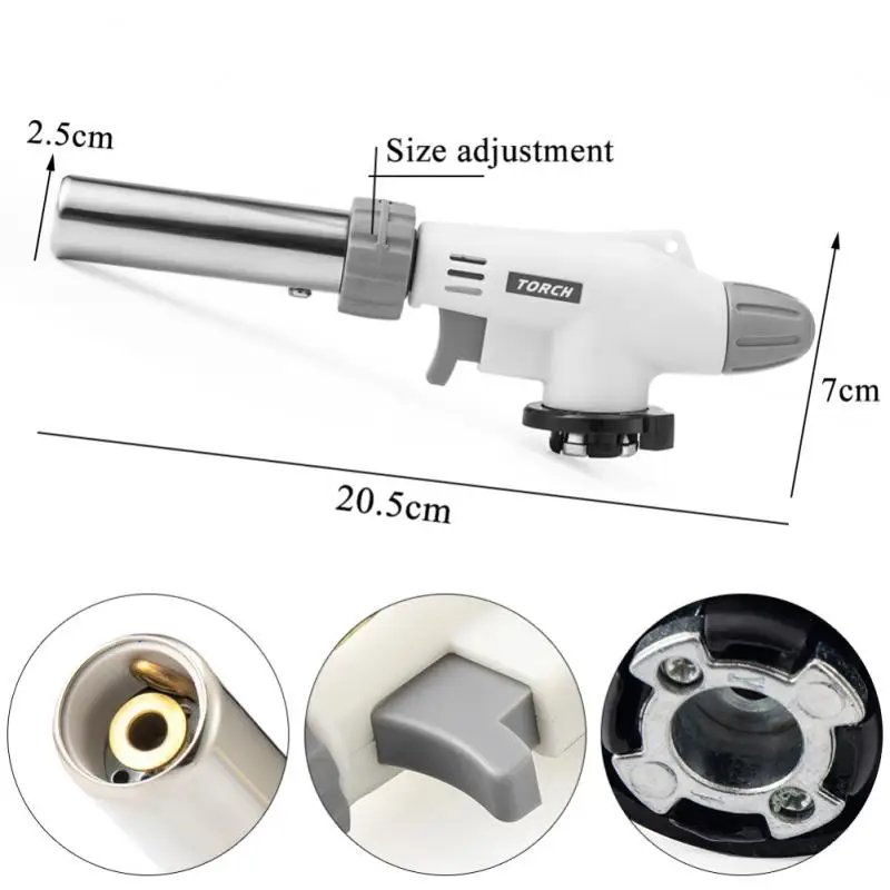 Металлический огнемет Бутановая горелка с автоматическим зажиганием 1300 ℃ |